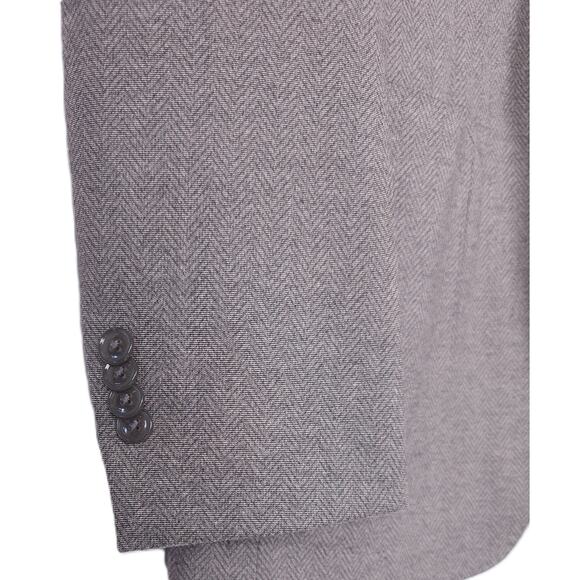 Bar III Men's Slim-Fit Stretch Sport Coat Blazer Tan Herringbone 40R NWT - Picture 5 of 7